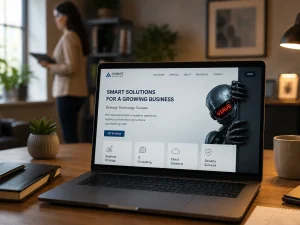 AI biztonság - laptop vírussal