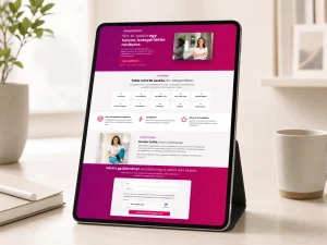 ai dizájntól az élő weboldalig - weboldal tableten